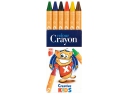 Creioane cerate ICO Creative Kids, 6/set